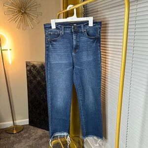 Fashion Nova Blue Ankle Cropped Jeans Classic Design